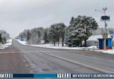 Ветрогенератор с солнечной панелью на пешеходном переходе установили в Могилевском районе